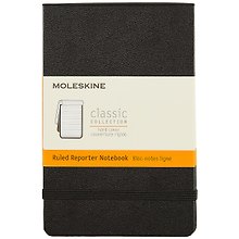 Записная книжка «Reporter» А6, 96 листов в линейку, чёрная, Moleskine