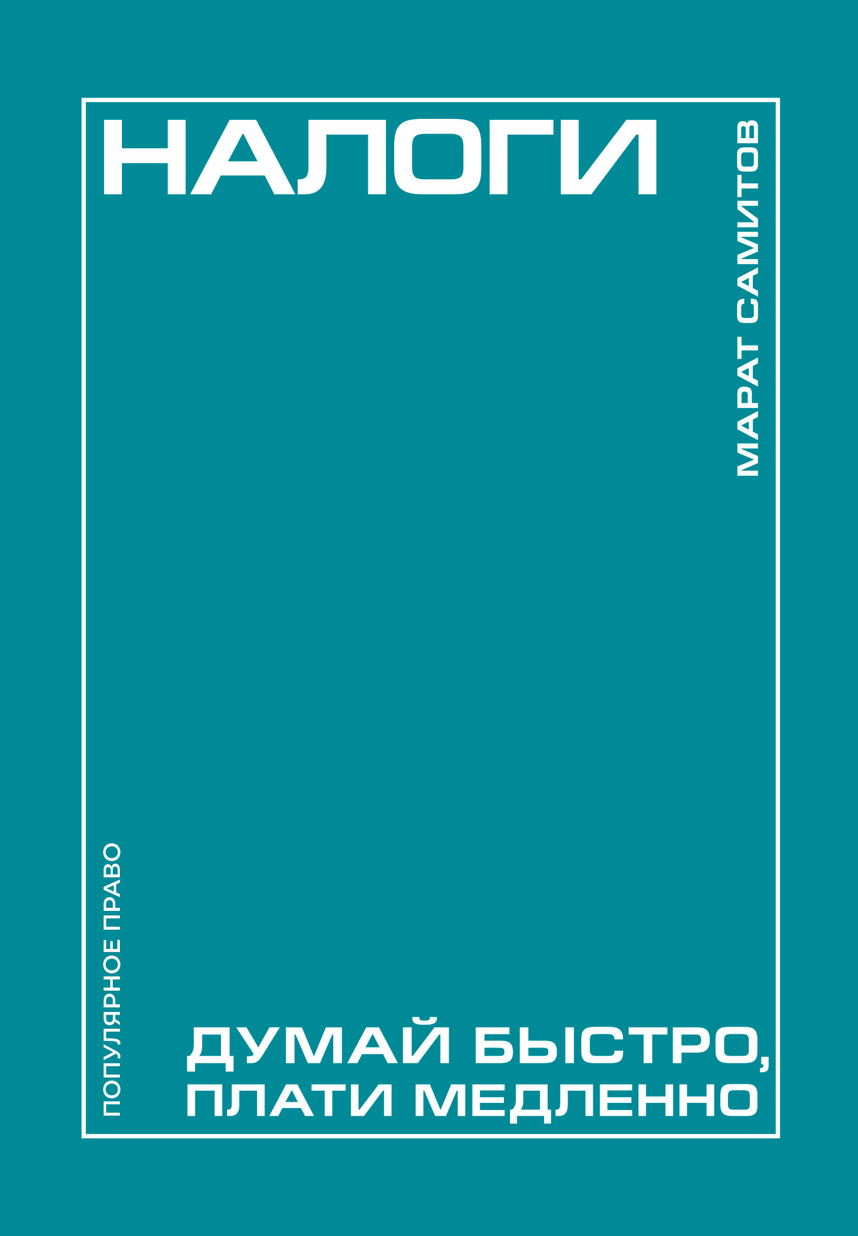 Обложка книги «Налоги: думай быстро, плати медленно»