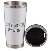 Термостакан Don’t touch my mug (белый) (пластик) (400мл) - 1