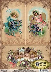 Декупажная карта Детки (А4)