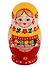 Матрешка 5 предм. "Узор", арт. С-6 (101) - 0