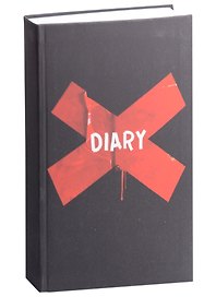 Ежедневник недатированный «Black and red» А5, 128 листов, Listoff
