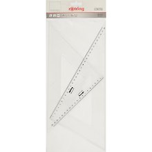 Угольники «Centro», 32 см 45°, 32 см 30°/60°, Rotring
