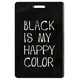Чехол для карточек Black is my happy color (ДГ2021-283)