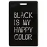 Чехол для карточек Black is my happy color (ДГ2021-283) - 0