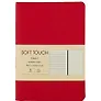 Записная книжка «Soft Touch. Пламенный красный» А6, 80 листов в точку, экокожа, Listoff