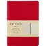 Записная книжка А6 80л "Soft Touch. Пламенный красный" иск.кожа, инт.обл., лин., тчк., нелин., ляссе, инд.уп. - 0