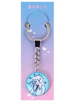 Брелок Аниме Девушка в шапке-единороге комикс (стекло) (3,2 см)