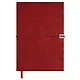Ежедневник дат. 2026г. А5 176л "Тиволи глосс" красный, кожзам, мягк. переплет, застёжка-резинка, блинт.тиснение, офсет, справ.мат-лы, ляссе, инд.уп