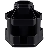 Подставка настольная "Office" черная, пластик, вращающаяся, Erich Krause