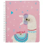 Тетрадь в клетку и линейку Феникс+, "Весёлая альпака", 100 листов