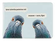 Обложка на студенческий билет «Голуби. Знание-сила»