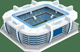 Сборная модель, 3D пазл, стадион  Калининград,20 дет., 6,3*5,4*2см