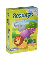Развивающая игра Зоопарк (76183) (6 картинок из 3-х эл. каждая) (Baby Step) (1+) (коробка)