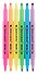 Текстовыделители 06цв "TWIN NEON" двусторонние, пл/уп, BRAUBERG - 2