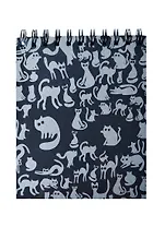 Блокнот А5- 40л "Ночные коты" черная тонированная бумага 160г/м2, Гознак