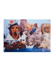 Альбом для рисования Unnika, "Морские приключения (кот и пес)", А4, 20 листов, на склейке