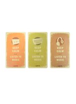 Блокнот Keep Сalm and Listen To Music (кожзам) (LLZH51002-6237K) (12077800) (94х172мм) (100 страниц) (Небесный дракон)