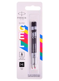 Стержень гелевый чёрный 0,7 мм, Gel Ball Point, Parker, 2 штуки