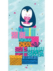 Конверт для денег Dream Cards Без текста (пингвин) 1-20-1033