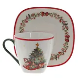 Набор чашка с блюдцем (240мл) (14х13х9) (826303)