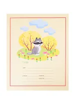 Тетрадь в линейку Listoff, "Лесные зверята", 12 листов, в ассортименте