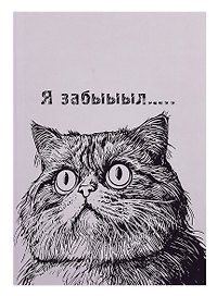 Книга для записей А5 128л кл. "Я забыыыл…" инт.переплет, мат.лам. soft-touch, тисн.фольгой, офсет