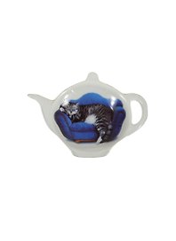 Подставка-блюдце под чайные пакетики Кот (TB-Cat) (фарфор) Gift'n'Home