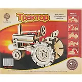 ЧУДО-ДЕРЕВО Сборная деревянная модель Трактор (mini) 80091