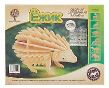 Сборная модель «Ежик», Wooden Toys (M047)