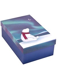  Коробка подарочная "Северное сияние" 17*11*7,5см, голография, картон 