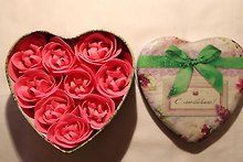 Набор мыльных лепестков С любовью (9шт) (554340) (13х12) (металл)