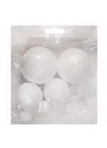 Набор шаров 6 штук (2 штук диаметр 20 мм, 2 штук 45 мм, 2 штук 60 мм), в пакете с подвесом
