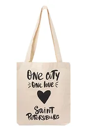 Сумка текстильная, One city/One love  58*35см