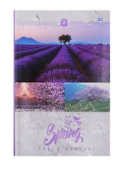 Ен5_7БцИ320_лам_вл 4026 Ежедневник BG "Лайт" 320 стр.А5 "Spring melody", интегр. переплет, мат. ламинация, выб. лак