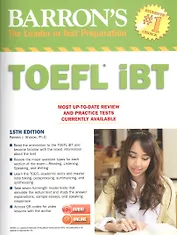 Barron`s Toefl iBT (15 изд.) (+2MP3 ч.1,2) (audio, online) (м) (Barron`s Educational) Sharpe