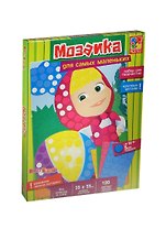 Весел. мозаика д/мал. Маша и Медведь (Маша и мяч) (VT4207-01) (23х33см) (3мм толщ.) (120 накл.) (3+) (коробка)