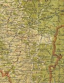 Карта-ретро Уфимской губернии, состояние на 1902 г., в картонном тубусе с подвесом - 1