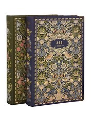 Книга для записей "У.Моррис" А5, 192 листа, нелинованная, твердая обложка, в ассортименте