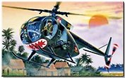 Модель, сборная, Italeri, Вертолёт, OH-6A, Cayuse, 1:72