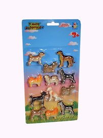 Набор 1toy В мире животных Собаки (Т53832) (12 шт) (30х15,5х2,5см) (блистер)