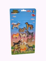 Набор 1toy В мире животных Собаки (Т53832) (12 шт) (30х15,5х2,5см) (блистер)