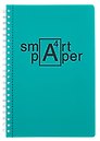 Тетрадь А4 80л кл. "Smart. Зеленый" гребень, цветн.пластик с печатью, перфорация, вырубка под кольца, инд.уп.