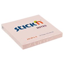 Блок для записей Stick`n Neon notes, розовый, 7.6 х 7.6 см