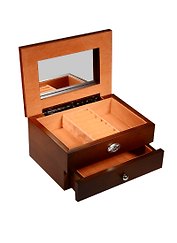 Шкатулка ювелирная MORETTO 2-ярусная (18х13х10см) (39729)