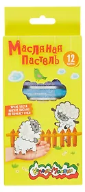 Масляная пастель 12цв "Каляка-Маляка" утолщенная, шестигранная