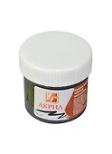 Краска акриловая металлик, черная, 40 мл, Луч - 0