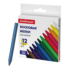 Мелки восковые 12цв "Basic", ErichKrause