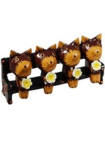 Сувенир дерево Котятки на скамейке (18х11) (873419)