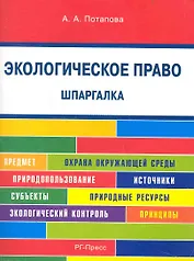 Шпаргалка по экологическому праву (карман.).Уч.пос.